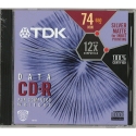 TDK CD-R 74 Minute 650MB Printable Silver (CD-R74P)