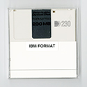 Verbatim 230MB Optical Disk, 512B/S, IBM Format (230MBRWF)