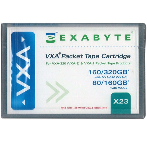 Exabyte X23 VXA Tape, 230M, 80/160GB (111.00221) - Click Image to Close