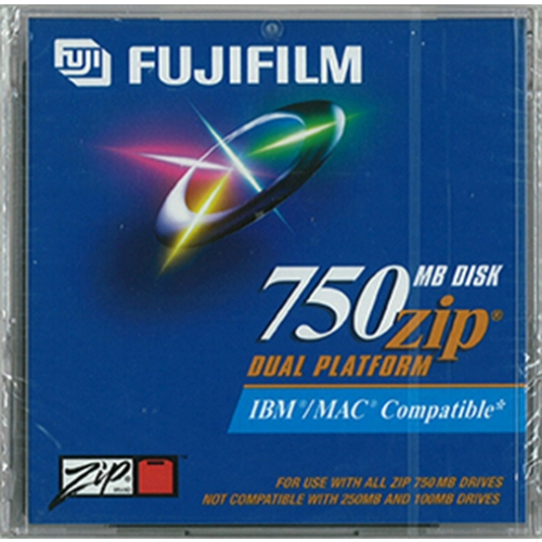 Fujifilm Zip 750MB Removable Cart. IBM/MAC (25290701) - Click Image to Close