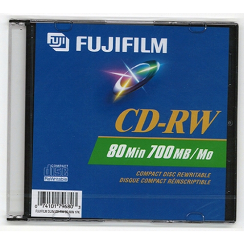Fujifilm CD-RW 80 Minute 700MB (25301680) - Click Image to Close