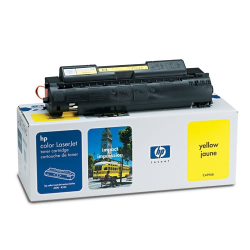 HP Color LJ 4500 Series Yellow Toner (C4194A) - Click Image to Close