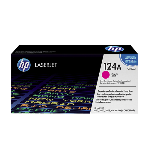HP 124A Magenta ColorSphere Print Cart. 2K (Q6003A) - Click Image to Close
