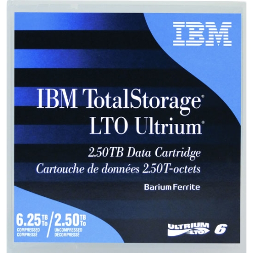 IBM LTO 6 Tape 2.5/6.25TB (00V7590) - Click Image to Close