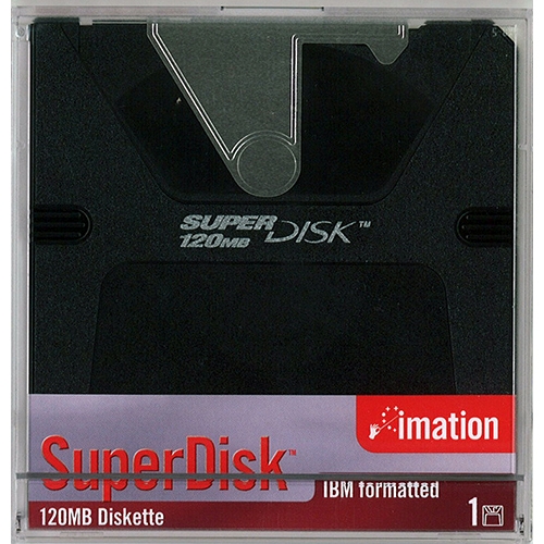 Imation 3.5" SuperDisk 120MB IBM Formatted (11894) - Click Image to Close