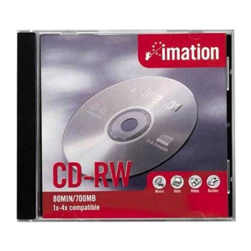 Imation CD-RW 74 Minute 650MB in Jewel Case (12381) - Click Image to Close
