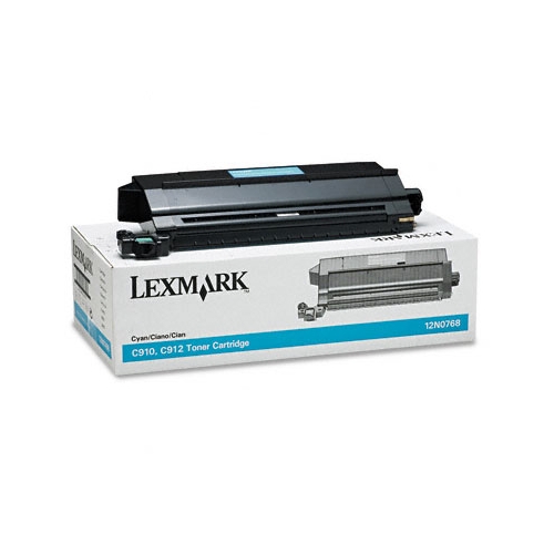 Lexmark C910/912/912E Cyan Toner Cartridge (12N0768) - Click Image to Close