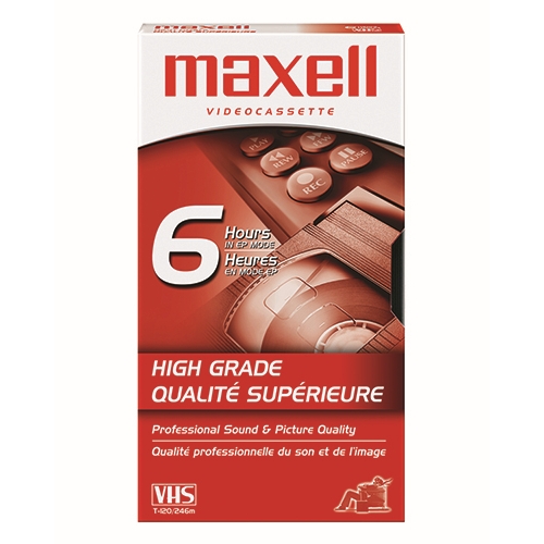 Maxell High Grade T-120 VHS Tape (224915) - Click Image to Close