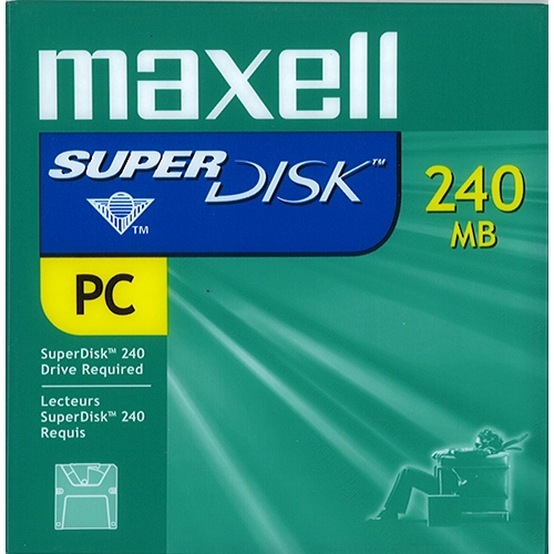 Maxell 3.5" SuperDisk 240MB IBM Formatted (570325) - Click Image to Close