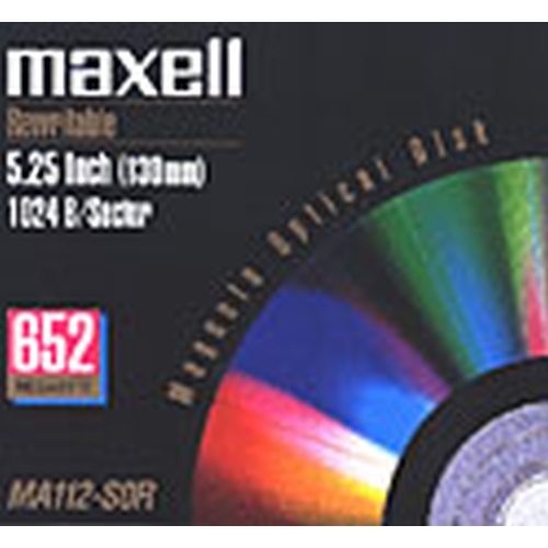 Maxell 5.25" RW Optical 650MB 1024B/S (621415) - Click Image to Close