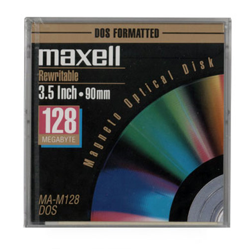 Maxell 128MB Optical Disk 512B/S IBM Fmt (621850) - Click Image to Close