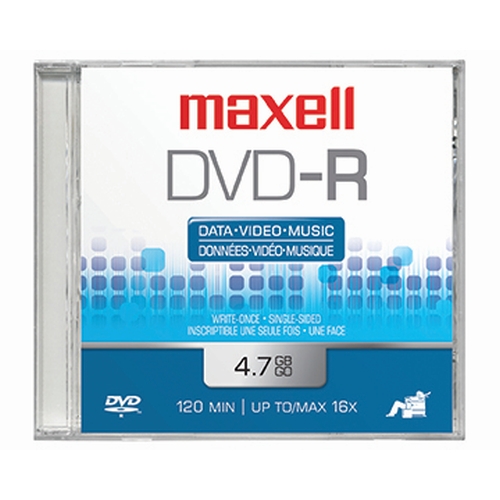 Maxell DVD-R 4.7GB For General Use, 16X (638000) - Click Image to Close