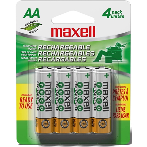 Maxell AA Rechargeable Battery 2100mAh 4/PK (888691) - Click Image to Close