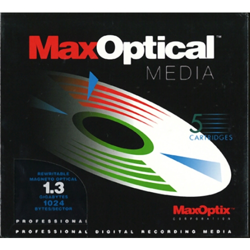 Maxoptix 5.25" RW Poly 1.3GB 1024B/S (P2015385RW) - Click Image to Close