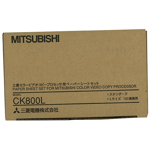 Mitsubishi Color 3 Panel Roll and Ink Ribbon(CK-800L) - Click Image to Close