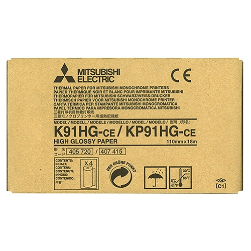 Mitsubishi High Gloss Thermal Paper 4/BX (KP-91HG) - Click Image to Close