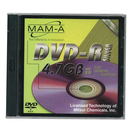 MAM-A DVD-R 4.7GB General Purpose, Silver Top (43118) - Click Image to Close