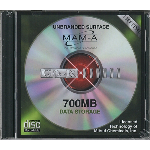 MAM-A CD-R 80 Minute 700MB Branded (Silver) (41487) - Click Image to Close