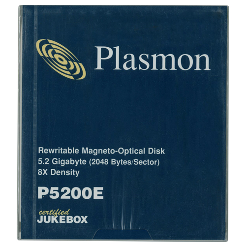 Plasmon 5.25" RW Optical 5.2GB 2048B/S (P5200E) - Click Image to Close