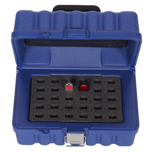 Turtle Flash/USB Drive Case, Holds 30, Blue (08-679114) - Click Image to Close
