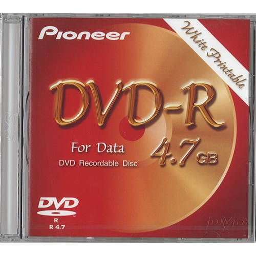 Pioneer DVD-R 4.7GB v2.0 Gen. Purpose in JC White (DVS-RP470SDF) - Click Image to Close