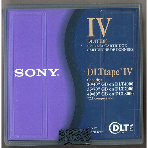 Sony DLT Tape IV 40GB/80GB (DL4TK88) - Click Image to Close
