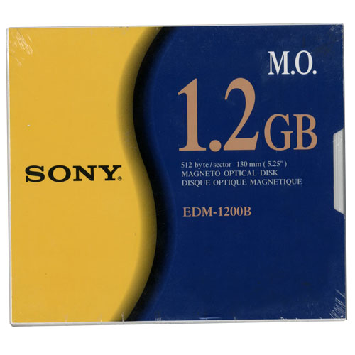 Sony 5.25" RW Optical 1.2GB 512B/S (EDM-1200B) - Click Image to Close
