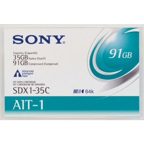Sony 8mm AIT 1.5 Data Tape w/MIC 35GB (SDX1-35C) - Click Image to Close