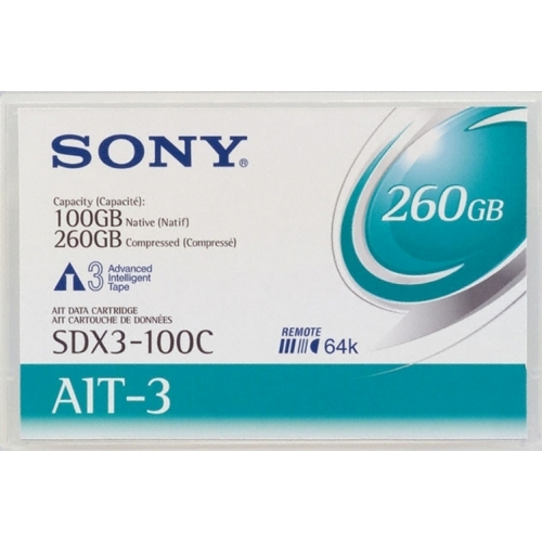 Sony 8mm AIT 3 Data Tape w/R-MIC 100GB (SDX3-100C) - Click Image to Close