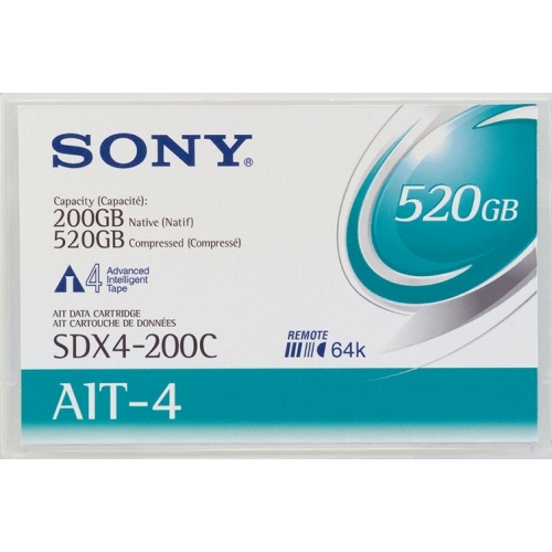 Sony 8mm AIT 4 Data Tape w/R-MIC 200GB (SDX4-200C) - Click Image to Close