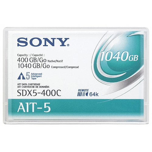 Sony 8mm AIT 5 Data Tape w/R-MIC 400GB (SDX5-400C) - Click Image to Close