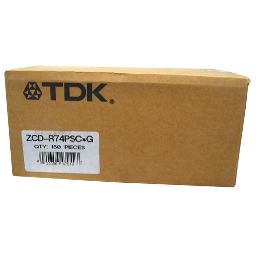 TDK CD-R 74 Minute 650MB Printable 150/Spin. Silver (CD-R74PS) - Click Image to Close