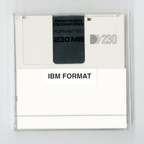 Verbatim 230MB Optical Disk, 512B/S, IBM Format (230MBRWF) - Click Image to Close
