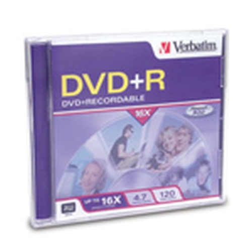 Verbatim DVD+R 4.7GB DataLife+ in JC, 16X (94916) - Click Image to Close