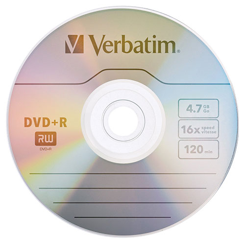Verbatim DVD+R 4.7GB Branded in Slim JC, 16X, 20/PK (95038) - Click Image to Close