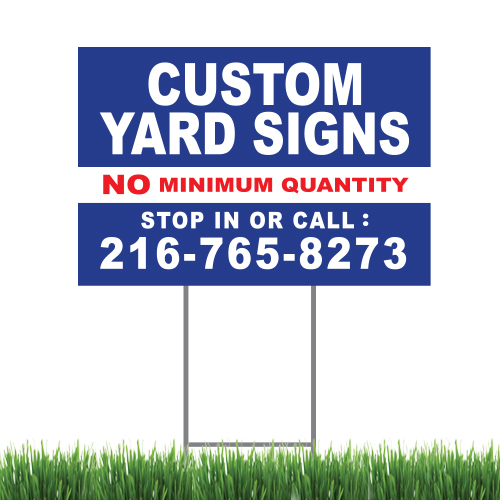Yard Sign 24" X 18" Color, 2 Sided with Stake - Click Image to Close