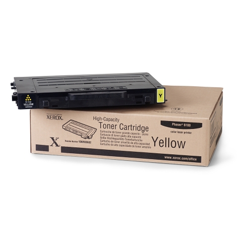 Xerox Phaser 6100 Yellow Toner Cartridge, 5K (106R00682) - Click Image to Close
