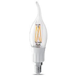 AXP 4W Flame Tip Filament LED, E12, 420 lm (AXP-SL-4-W01-E12-D)