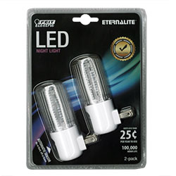 Feit LED Night Light, Dark to Dawn, 2/PK (NL1/LED/2)