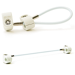 CABLE MGMT 6" HEAVY DUTY CABLE TETHER - 12 PK W/KEY