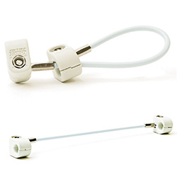 CABLE MGMT 6" CABLE TETHER - 12 PK W/KEY