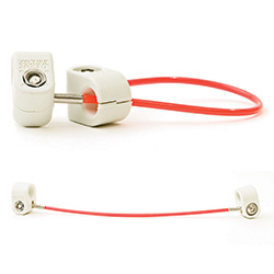 CABLE MGMT 6" RED CABLE TETHER - 12 PK W/KEY