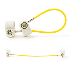 CABLE MGMT 6" YELLOW CABLE TETHER - 12 PK W/KEY